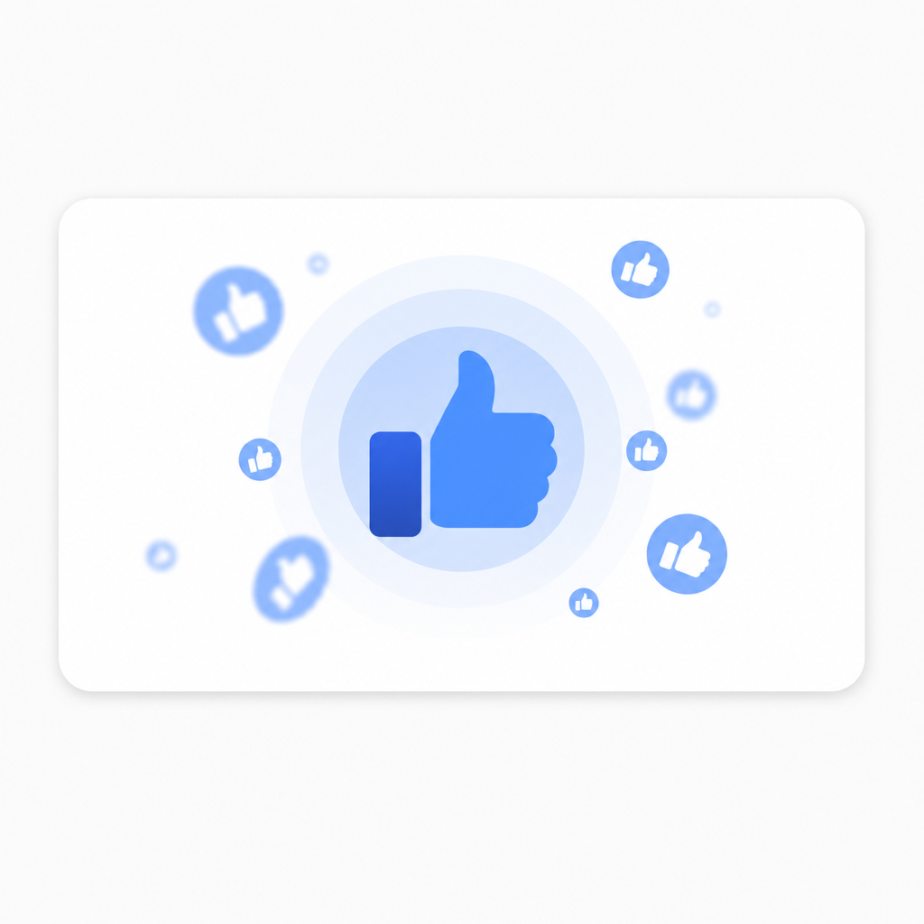 A screenshot of Facebook's 'like' button with animation in progress.